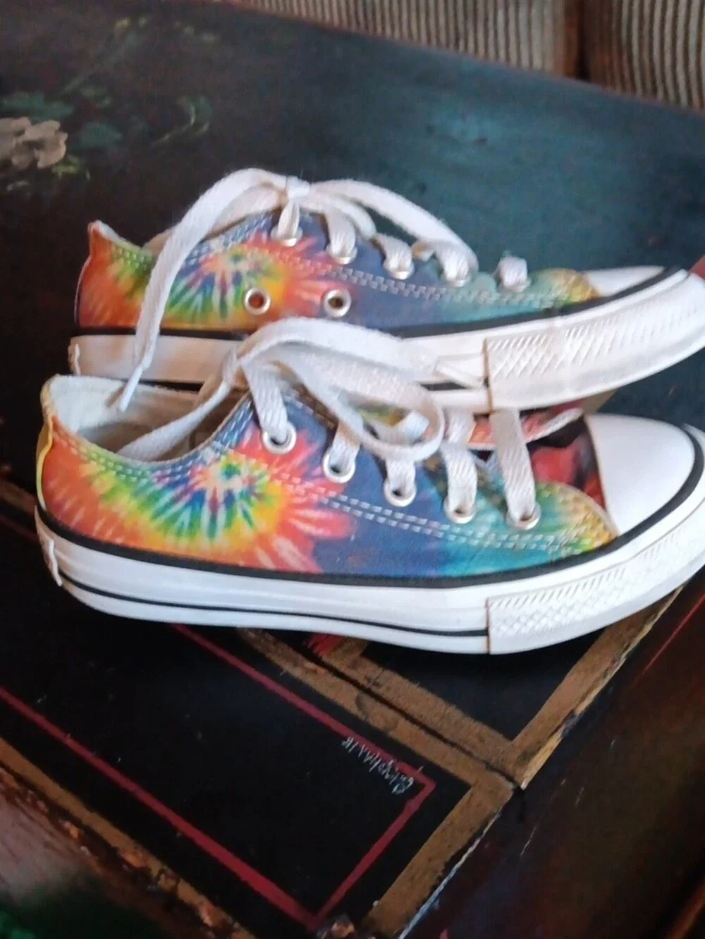 Tie Dye Chuck Taylors, Toddler Size 11 (Kids 11)
